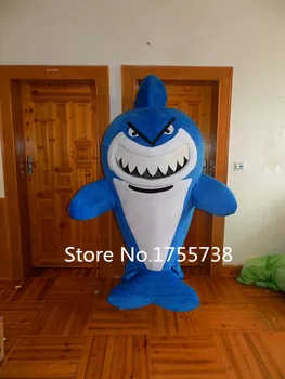 Karšto pardavimo blue shark kostiumas talismanas suaugusiųjų talismanas kostiumas Fancy Dress Charactor