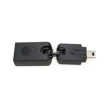 JCD 360 Laipsnių Rankenėlę Male USB į Mini USB Female Adapter/USB vyrų ir moterų Konverteris Adapteris, skirtas Macbook/VNT MP3