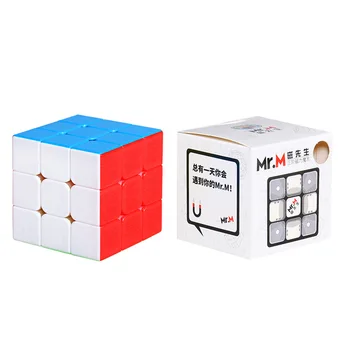 SHENGSHOU 3x3x3 Magnetinio Magic Cube Ponas M, Greitis Puzzle 3*3 Kubo Švietimo Cubo Magico Gudrybės Žaislai Vaikams, Vaikams, Dovanų Žaislas