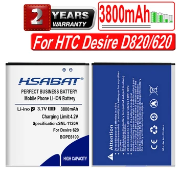 HSABAT Naujas 3800mAh BOPE6100 Baterija HTC Desire D820 820 mini 620 D620 D820MU D820MT 820mini D620G/H/U 620G 620H Baterija