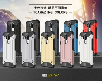 HATOLY Už Coque LG G7 Atveju LG G7 Thinq Sunkiųjų Šarvų Slim kieta Guma Padengti Silikono Telefoną Atveju LG G7 fundas G710EM