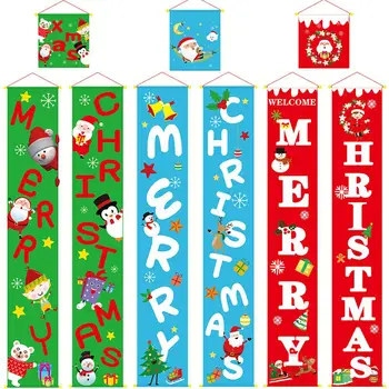 DishyKooker Kalėdinė Dekoracija Dvieilis Kabinti Medžiaga Kalėdų Atmosferą, Sienų Danga Kabinti Durų Kabantys Papuošalai
