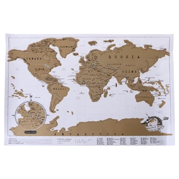 Nulio Pasaulio Žemėlapyje Retro Deluxe Nulio Išjungti Leidinys Pasaulio Žemėlapyje Asmeninį Kelionės Atlas Plakatas Naujiena