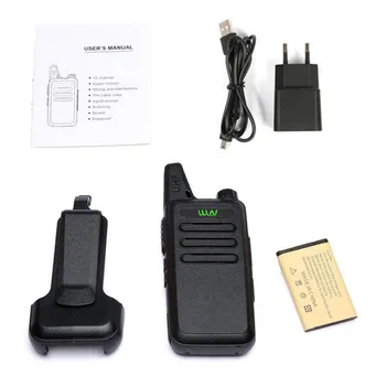 WLN-C1 Mini Walkie Talkie nustatyti nešiojamas USB Įkrauti Nešiojamą Dviejų krypčių Kumpis Radijo medžioklės pėsčiųjų walkie talkies radijo comunicador