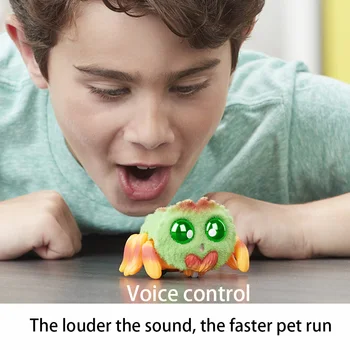 Hasbro Elektros Pliušiniai Žaislai Yellies Balso Kontrolės Interaktyviosios Lėlės Mielas Pet Robotas Voras Žaislai Vaikams, Vaikų Geriausios Dovanos