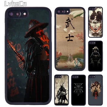 LvheCn Japonijos Samurajų Meno TPU Telefono Case Cover 