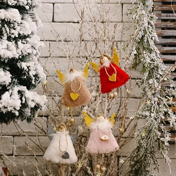 Minkštas Mielas Kalėdų Lėlės Ornamentu Kūrybos Angelas Medžio Pakabukas Namų Parduotuvė Dekoro Šalies Namų Dekoravimo Reikmenys Dovana
