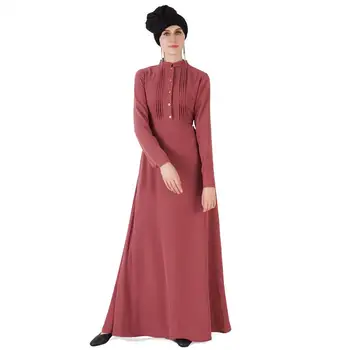 6 spalvų žindymo Musulmonų Abaja visas ilgis plisuotos Kimono Skraiste Suknelė Tunika Jubah Artimuosiuose Rytuose Islamo Maldos Drabužių wq1961