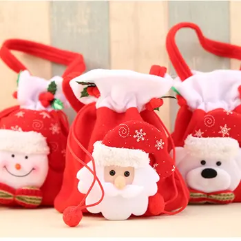 2018 Kalėdų 1 PC Kalėdiniai Dovanų Maišeliai Gyvūnų Modelis Santa Claus Saldainių Krepšiai Kalėdos