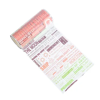 10cmX3M Platus anglų Laikraštis Kulka Leidinys Apdailos PET Skaidri Washi Tape 