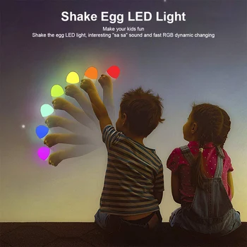RGB spalvotu LED Nakties Šviesos Touch Valdymas Reguliuojamas Šilta Šviesa Kiaušinių 360 Sukasi Minkšta Šviesa Kūdikių Vaikams Dovanų Žaislas