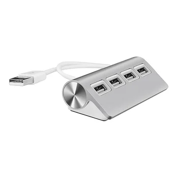 USB KONCENTRATORIŲ, Premium 4 Port Aliuminio USB Šakotuvą su 11 colių Ekranuotas Kabelis iMac, s, Kompiuteriai ir Nešiojamieji kompiuteriai