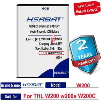 HSABAT 3300mAh W200 Baterija THL W200 W200S W200C Aukštos Kokybės mobilus Telefonas Pakeitimo papildymo