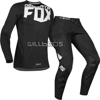 Subtilus Fox 2019 MX 360 Kila Jersey Kelnės Motokroso Motociklą MTB, BMX Dviračiu Mens Tiktų Kalnų Dviračių Offroad Įrankių Rinkinys