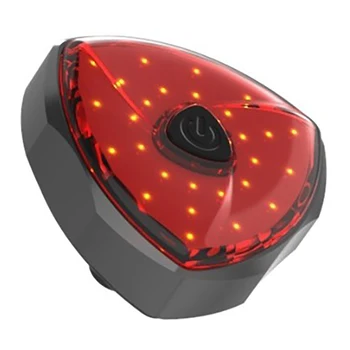 Dviračio Šviesos Uodegos Šviesos diodų (LED) 6 Režimai Raudona Šviesa Visada Mirksi Smart Dviračių Stabdžių Įspėjamoji Lemputė Vandeniui