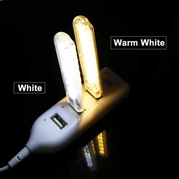 Mini USB Naktį Šviesos Nešiojamų Lemputę 5730 SMD 5V Lemputė Knygos Lempa Balta Šilta Balta automobilinis Įkroviklis Nešiojamieji kompiuteriai JQ