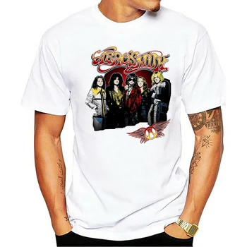 Aerosmith Juosta Vintage Marškinėliai Premium Medvilnė Roko Tee