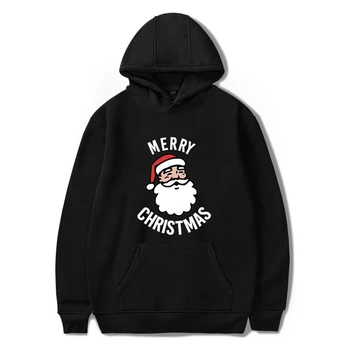 Linksmų Kalėdų Spausdinti Hoodie Marškinėlius Moterims/Vyrams Streetwear Harajuku Hoodies Palaidinės Mados Plius Dydis Tracksuit Viršūnės