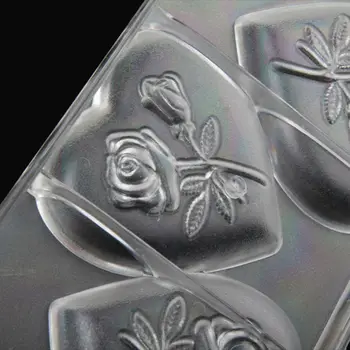 Didelės Širdies Gėlių, Šokolado Liejimo PC Polikarbonatas Šokolado Pelėsių Plastiko Orkaitės Kepimo Formą Bakeware Stačiakampį Kepimo Įrankiai