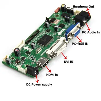 HDMI DVI M. NT68676 Valdiklio plokštės 4 lempos Garso LCD LVDS skyde LM190E08-TLL1/TLL2 19 colių Vairuotojo ekranu 30pin