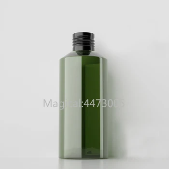 50pcs 50ml100ml150ml200ml Turas Tuščias Kosmetikos Tamsiai Žalia Daugkartiniai Butelis su Juodo Aliuminio Dangtelis,Grožio Makiažas Shell Paketas