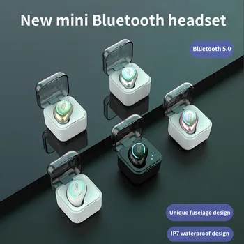 Mini Bluetooth Ausines Nešiojami Vieną TWS Belaidės Ausinės Su Mic Už xiaomi 