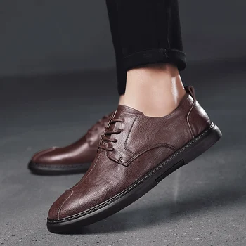 Nauji karšto vyrų zapatillas Mens para de laisvalaikio 2020 cuero sporto sapato mens vyrų batų išpardavimas juodos odos patogus informales