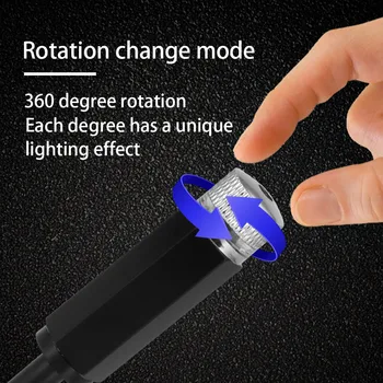 Automobilių Stogo Projekcija Šviesos USB Portable Reguliuojamas LED Šviesos Atmosfera Interjero Lubų Projektorius, Raudona Šviesa