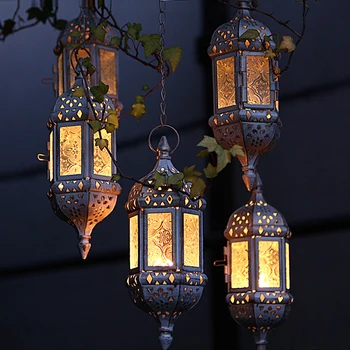 Šiaurės retro stiliaus kūrybos metalo žvakidė geležies žvakių laikiklis sodo kabinti vėjo lempos romantiška namų vestuvių dekoravimas