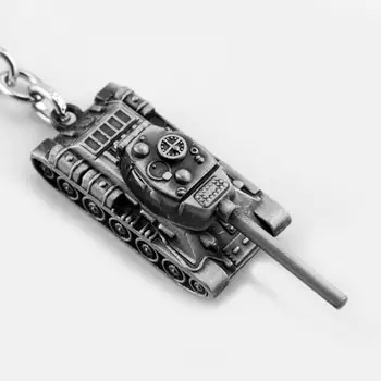 Mados 4 Spalvų 3D World of Tanks Raktų pakabukai Metalo paketų prižiūrėtojų raktinę Dovanų Chaveiro Automobilio Pultelio Cool Papuošalai Žaidimas Raktų pakabukas Vyrams