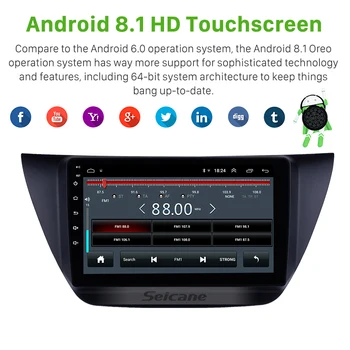 Seicane Android 8.1 9 colių 2Din Galvos Vienetas WiFi, Automobilių Radijas Stereo GPS automobilio Multimedijos Grotuvo 