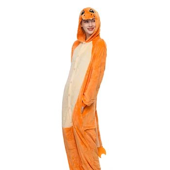 Sleepwear Pijamas Moterų Suaugusiųjų Pižama Rinkiniai Žiemos Gyvūnų Pižamos Dragon Naktį Tiktų Vienas Gabalas Šiltas Dėvėti