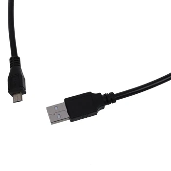 Juoda Micro USB 2-in-1 Duomenų Įkrovimo Kabelis suderinamas su 