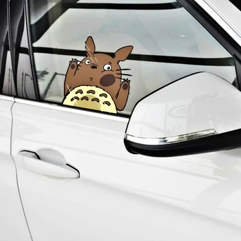 Volkrays Automobilių Reikmenys Animacinių filmų Totoro Nukentėjo Automobilio Lango Stiklo Lipdukas, Decal Motociklo 
