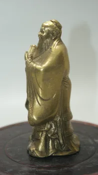 Bauda senas Kinų Unikalus Vario Raižyti Konfucijaus statula