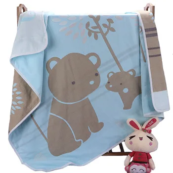 110*115CMBaby antklodė naujas kūdikis yra įvyniojami terry antklodė iš medvilnės ir šešių sluoksnių marlę ir storas vonia rankšluostį antklodė