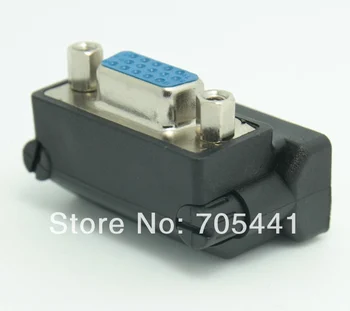 Aukštos kokybės stačiu kampu, DVI 24+5 male VGA female M/F konverteris adapteris