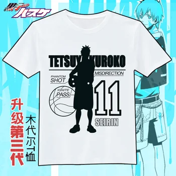 Anime Kuroko no Basket Tetsuya & Akashi Seijuro Kietas Modelis Medvilnės Marškinėliai Tee Vasaros trumpomis Rankovėmis Viršūnes Unisex Cosplay S-XXXL