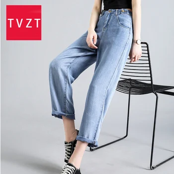 TVZT Streetwear Derliaus Ilgas, Platus, Džinsai, Kelnės, Moteriškos Kelnės Streetwear Derliaus Kokybę 