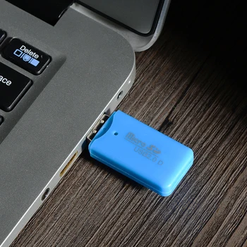 Aukštos Kokybės Plastiko, Mini Nešiojamųjų Atminties USB 2.0 Card Reader TF Mikro SD Kortelės Nešiojamas Reikmenys, Kompiuterių Mini Nauja