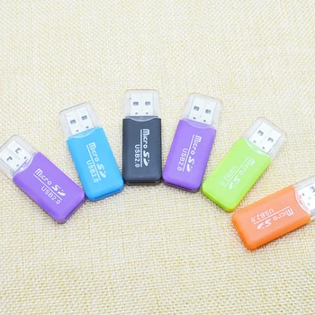 Aukštos Kokybės Plastiko, Mini Nešiojamųjų Atminties USB 2.0 Card Reader TF Mikro SD Kortelės Nešiojamas Reikmenys, Kompiuterių Mini Nauja