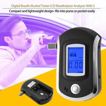 1 VNT Kandikliai Kvėpavimas Alkoholio Testeriai Breathalyzer Skaitmeninis Breathalyzer s Pūtimo Antgaliais, Kandikliai