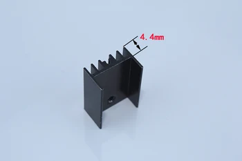 10vnt L7812 Heatsink trijų gnybtų įtampos reguliatorius triode fin šilumos kriaukle aliuminio radiatorių 14.5mmx20.7mm x9.4mm