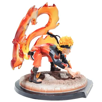19cm Naruto Shippuden Duomenys Uzumaki Naruto Pakeisti Tailed Beast Kurama Kyuubi PVC veiksmų skaičius, surinkimo modelį, žaislai, dovanos