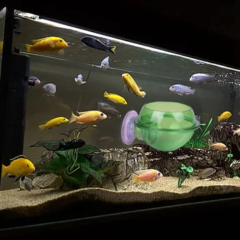 Vandens Augalų Puodą Taurės Plastikinis Akvariumo Žuvų Bakas Crystal Green Laikiklis, Siurbtukas Po Vandeniu Apdailos Ornamentu Namų Dekoro