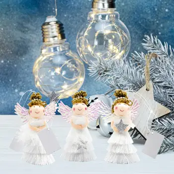 3 Stilius Angelas Lėlės Kalėdų Papuošalai Kalėdų Eglutė Dekoras Angel Doll Treetop Pakabukas Namų Girliandą Apdailos Naujųjų Metų Vaikas Dovana