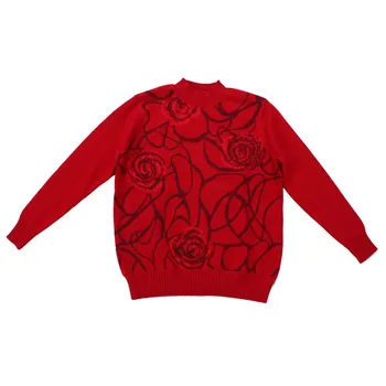 Didelio dydžio kašmyro ožkų storas mezgimas moterims, žiemos, rudens mados spausdinti megztinis džemperis juodos 3color L-3XL