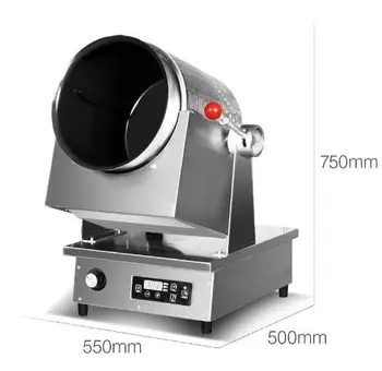 Komercinis dujų Maisto Virimo mašina Elektromagnetinio roller wok Automatinė keptos mėsos, daržovių viryklė, Ne Klijuoti viryklė