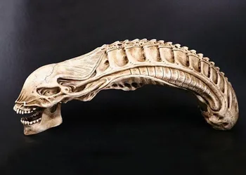 Filmo Alien kaukolės modelis skeleto modelį, namų puošybai modelis ilgis 70cm