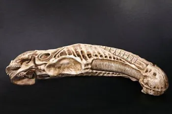 Filmo Alien kaukolės modelis skeleto modelį, namų puošybai modelis ilgis 70cm